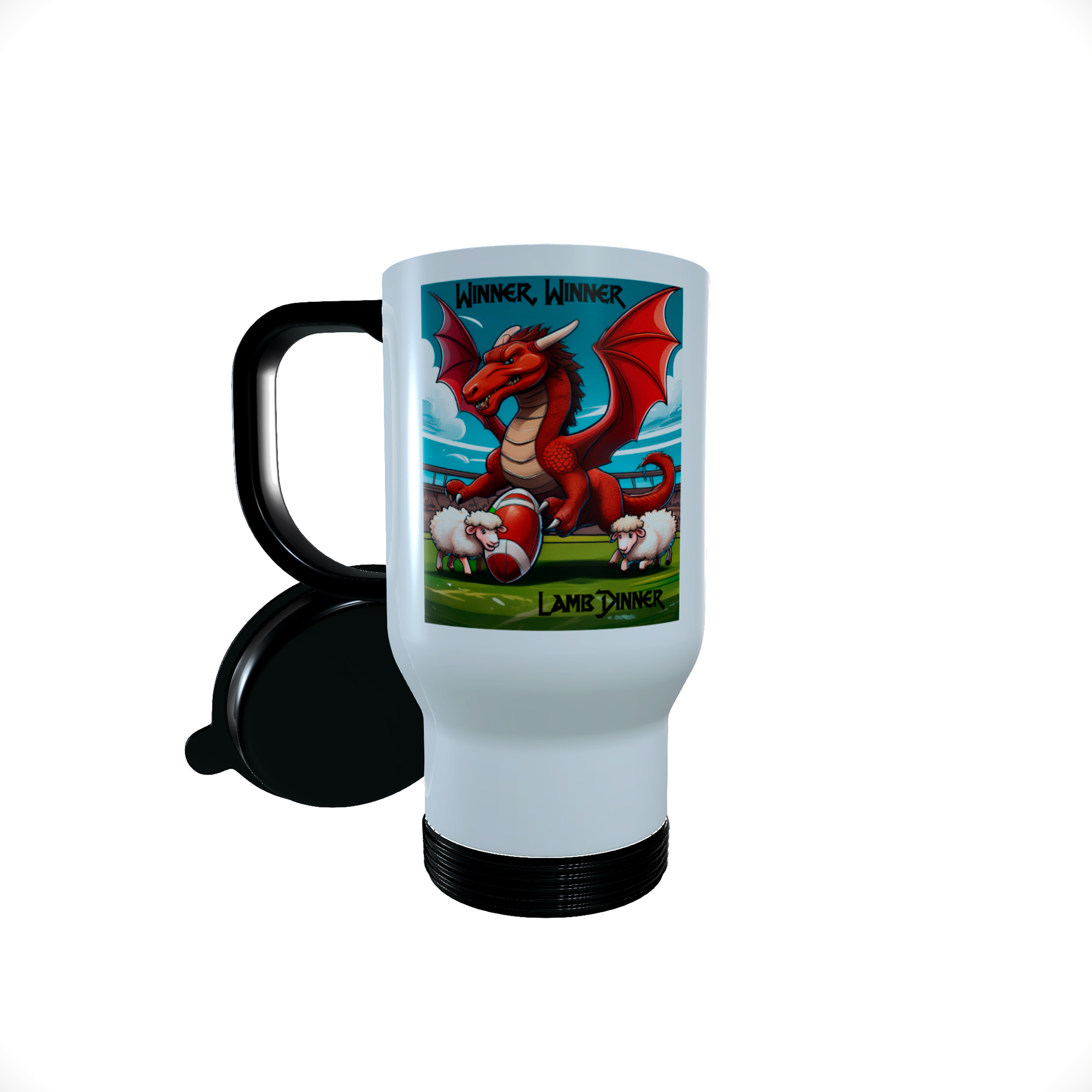 Winner Winner... Lamb Dinner.. 14oz Thermal Travel Mug